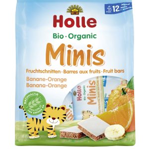 Holle BIO Minis banánové s pomerančem 8 x 12,5 g