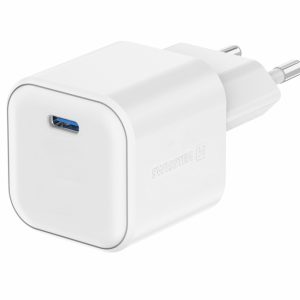 SWISSTEN Síťový adaptér GaN 1x USB-C 20W power delivery Barva: Bílá