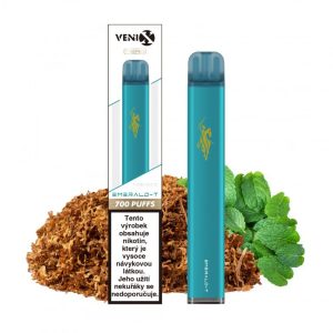 VENIX-T jednorázová elektronická cigareta s nikotinem Příchuť: Tabák s mátou