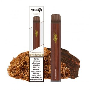 VENIX-T jednorázová elektronická cigareta s nikotinem Příchuť: Tabák s agarovým dřevem