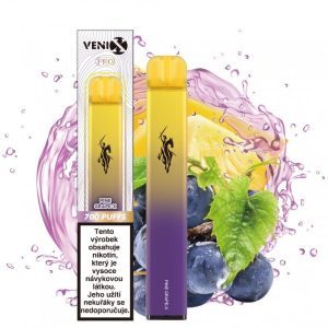 VENIX-PRO jednorázová elektronická cigareta s nikotinem Příchuť: Ananas a hrozno