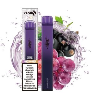 VENIX-PRO jednorázová elektronická cigareta s nikotinem Příchuť: Černý rybíz a hrozno