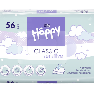 Bella Happy Baby Čisticí ubrousky Classic Sensitive (56 ks)