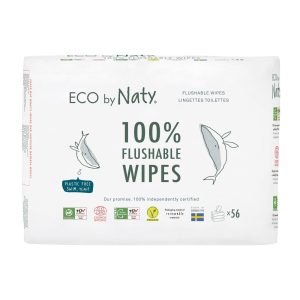 Naty AB eco vlhčené ubrousky naty bez vůně splachovatelné 3 x 56 ks