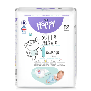 Bella Baby Happy Dětské pleny New Born Big Pack vel. 1 (82 ks)