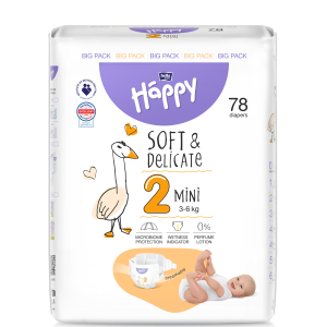 Bella Baby Happy Dětské pleny Mini Big Pack vel. 2 (78 ks)
