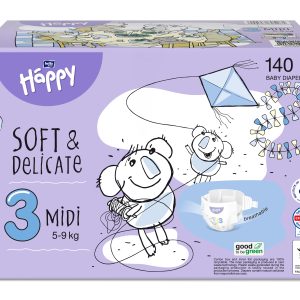 Bella Baby Happy Dětské pleny Midi Toy Box vel. 3 (140 ks)
