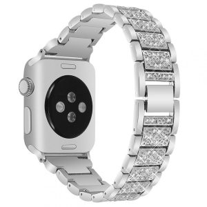 eses Kovový luxusní řemínek pro Apple Watch – Stříbrný 42mm, 44mm, 45mm, 49mm