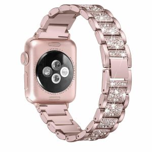 eses Kovový luxusní řemínek pro Apple Watch – Růžový 38mm, 40mm, 41mm