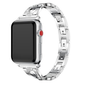 eses Kovový elegantní řemínek pro Apple Watch – Stříbrný 38mm, 40mm, 41mm