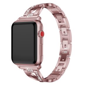 eses Kovový elegantní řemínek pro Apple Watch – Růžový 38mm, 40mm, 41mm