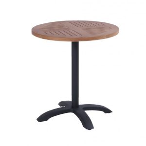 Hartman Sklopný Zahradní stůl Sophie Bistro Teak průměr 70 cm – černý