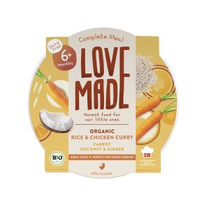 LoveMade BIO Kuřecí curry s rýží (185 g)