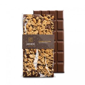 JANEK 34% Čokoláda mléčná s arašídy 105g