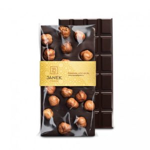 JANEK 64% Čokoláda tmavá s lískovými ořechy 105g