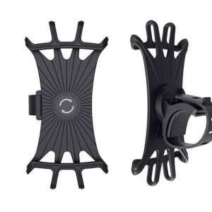 Univerzální silikónový držák na řídítka – Černý