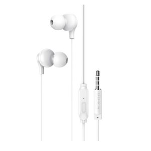 Borofone sluchátka s mikrofonem 3.5 mm jack – bílá