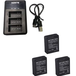 Li-ion trojitá 1600mAh baterie + nabíječka pro GoPro Hero 3