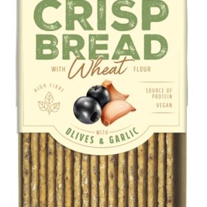 Danvita Křehký pšeničný chléb s olivami a česnekem 130g