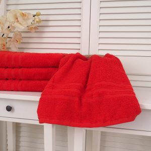 B.E.S. – Petrovice, s.r.o. Bavlněný froté ručník Classic – Červený Rozměr: 50 x 100