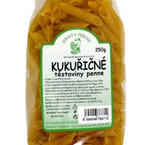 Zdraví z přírody Kukuřičné těstoviny penne 250g