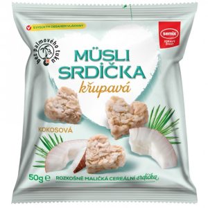 Semix Musli křupavá srdíčka-KOKOS 35% sáček 50g