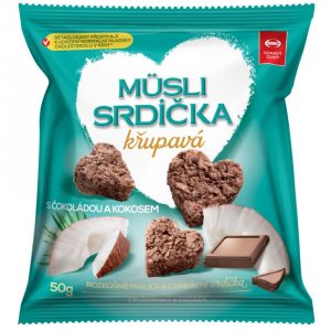 Semix Musli srdíčka křup. kokos,čoko-sáček 50g