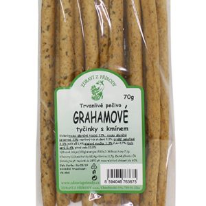 Zdraví z přírody Grahamové celozrnné tyčinky kmín 70g
