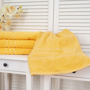 B.E.S. – Petrovice, s.r.o. Bavlněná froté osuška 70×140 Classic – Žlutá