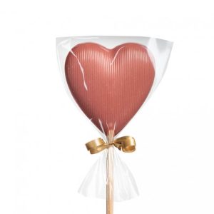 Janek Čokoládové lízátko srdíčko 13g – ruby