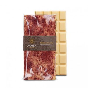 JANEK 38% Čokoláda bílá s drcenými lyofilizovanými malinami a ostružinami 85g