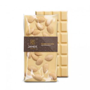 JANEK 38% Čokoláda bílá s mandlemi 105g