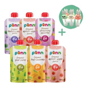 SALVEST Põnn BIO ovocný 6pack + tvořítka na zmrzlinu ZDARMA