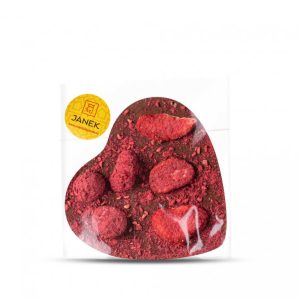 Janek Srdíčko 9×9 cm s lyofilizovaným ovocem 60g – mléčné