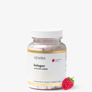 VENIRA kolagen ve formě srdíček, malina, 120 srdíček