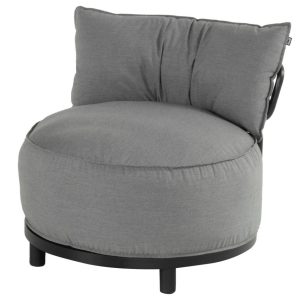 Luxusní zahradní křeslo Emma Round – Mid Grey