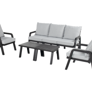 Ibiza zahradní lounge set s lavicí pro 3