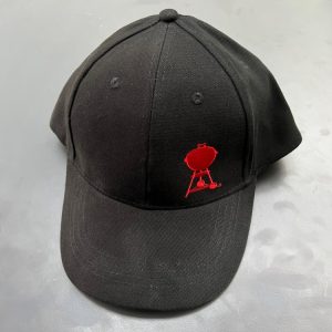 Kšiltovka s grilem – Černá, bavlna