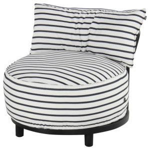 Luxusní zahradní křeslo Emma Round – Stripes