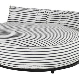 Luxusní zahradní lehátko Emma Round – Stripes