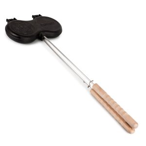 Petromax litinová forma na hamburgery na ohni