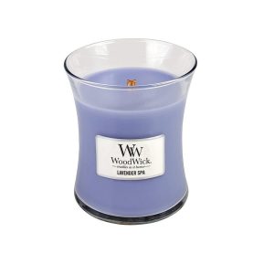 Vonná svíčka WoodWick střední – Lavender Spa