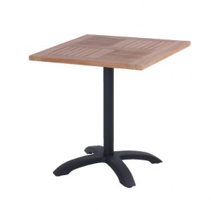 Hartman Sklopný Zahradní stůl Sophie Bistro Teak 70 x 70 cm – černý