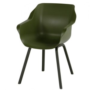 Sophie Element Zahradní Jídelní Židle s područkami – zelená