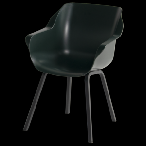 Sophie Element Zahradní Jídelní Židle s područkami – night green