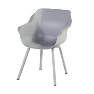 Hartman Sophie Element Zahradní Jídelní Židle s područkami – světle šedá