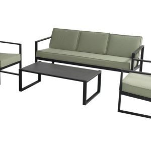 Hartman Jordan lounge zahradní souprava s lavicí pro 3 – French Green