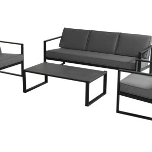 Hartman Jordan lounge zahradní souprava s lavicí pro 3 – Mid Grey