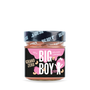 BIG BOY® Grand zero jahoda –  Kešu krém s jahodami 220g