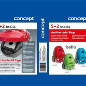 Concept NS835X náhradní sáčky papírové 5+2 pro VP835X